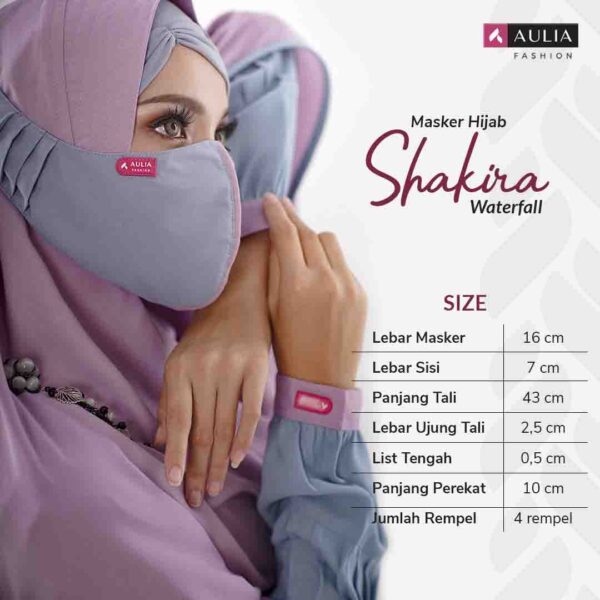 Masker Hijab Shakira Waterfall Aulia Fashion 2