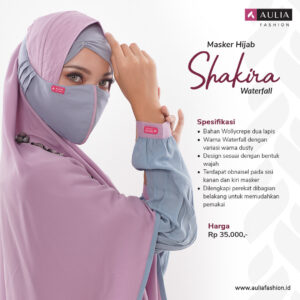 Masker Hijab Shakira Waterfall Aulia Fashion