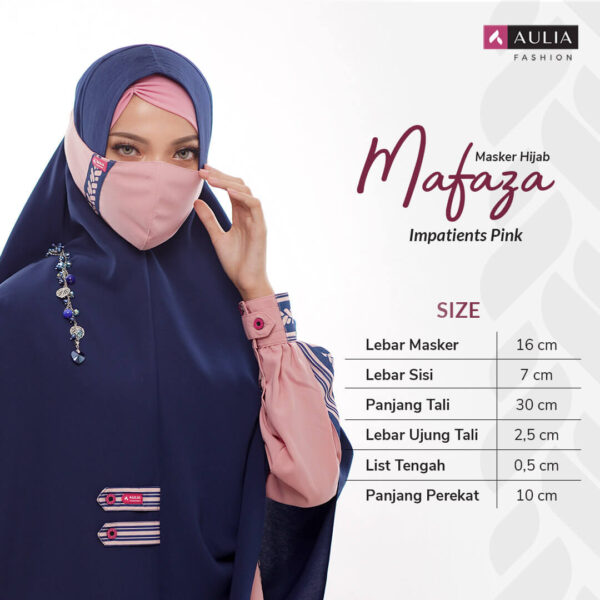 Masker Hijab Mafaza Impatients Pink Aulia Fashion 2
