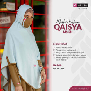 Masker Fashion Qaisya Linen by Aulia Fashion 1