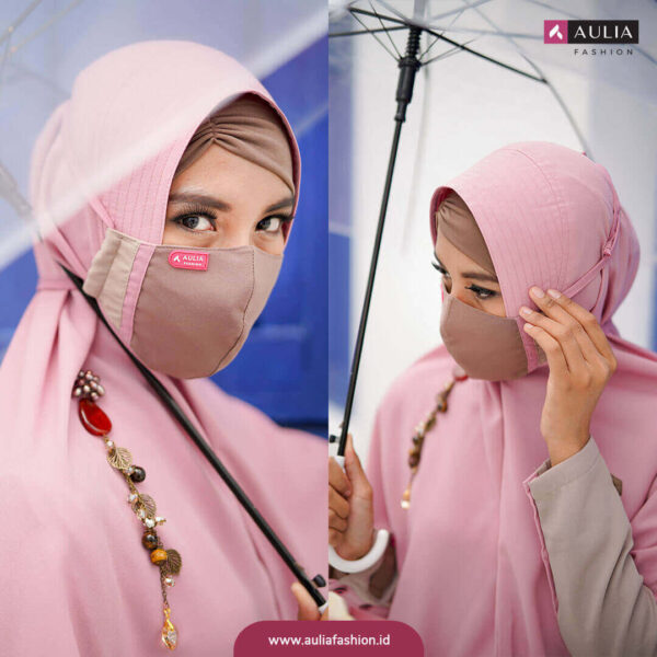 Masker Fashion Valerie Cocoa Brown by Aulia Fashion 2