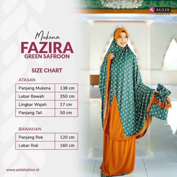 Mukena Fazira Green Saffron by Aulia Fashion 3