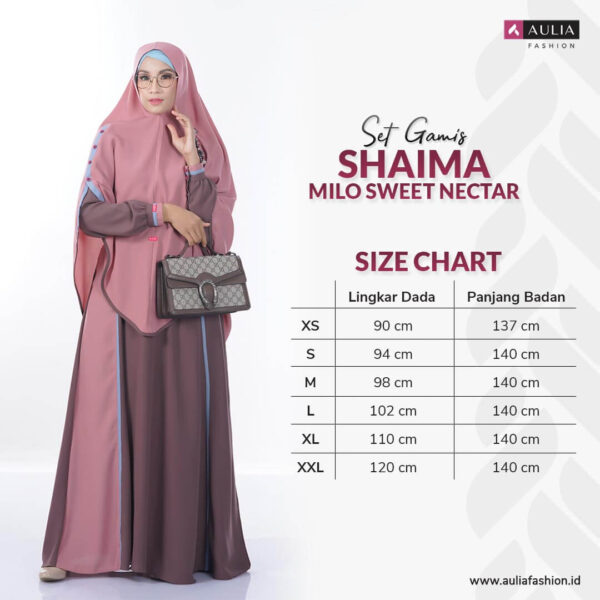 Set Gamis Aulia Fashion Shaima Milo Sweet Nectar 3
