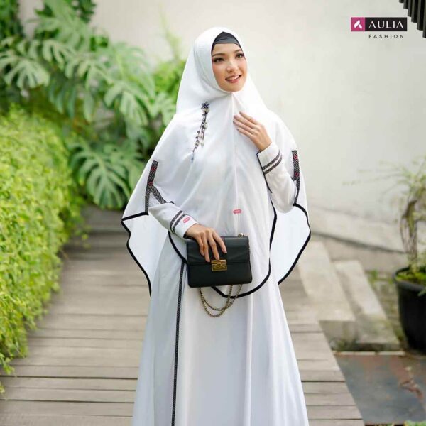 Set Gamis Aulia Fashion Zahwaa White 1