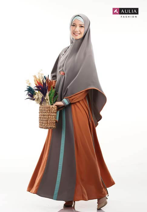 model baju muslim terbaru warna coklat