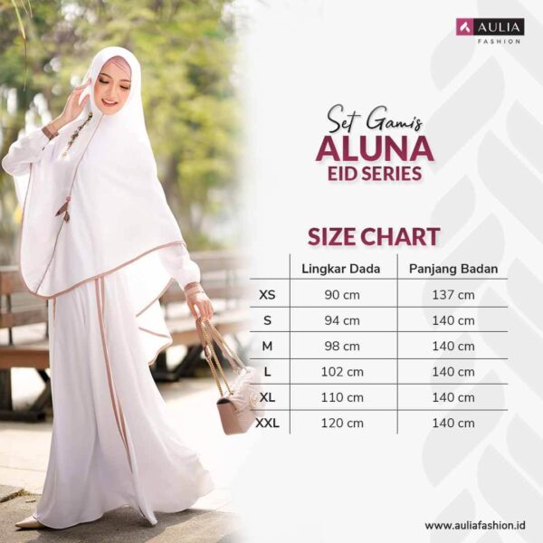 Set Gamis Aulia Fashion Aluna Eid Series 3