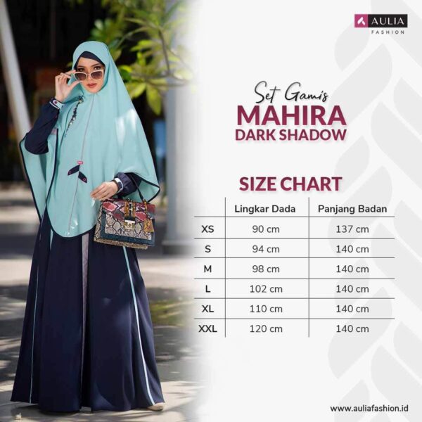 Set Gamis Aulia Fashion Mahira Dark Shadow 3