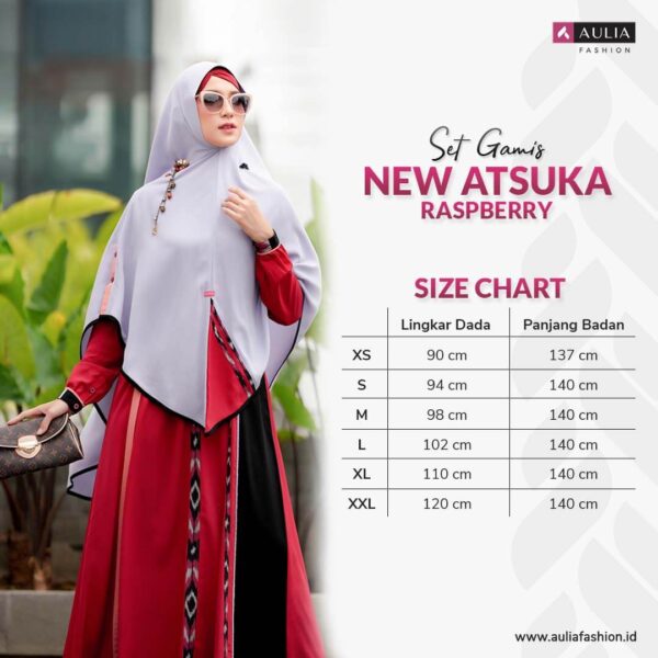 Set Gamis Aulia Fashion New Asuka Raspberry 3