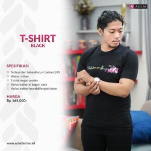 T-Shirt Black by Aulia Fashion 1