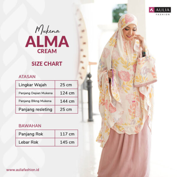 Mukena Alma Cream by Aulia Fashion 3